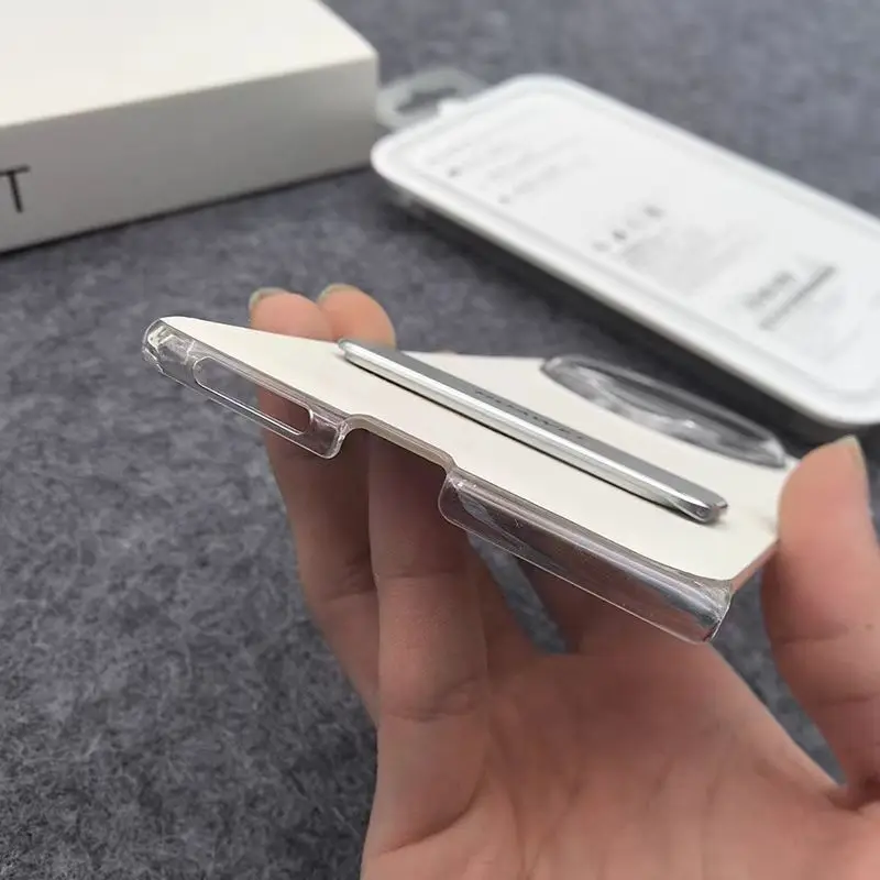 حافظة أصلية من الجلد الطبيعي لهاتف هواوي ميت X6 غطاء حامل واقٍ لهاتف الكمبيوتر الصلب مع مسند لهاتف Matex6