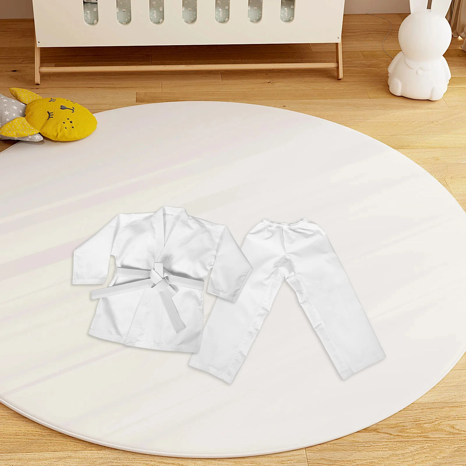 

1Set Professional Karate Uniform Thickened Fabric Durable Design Ideal for Adults Kids Karate Taekwondo Training Practice