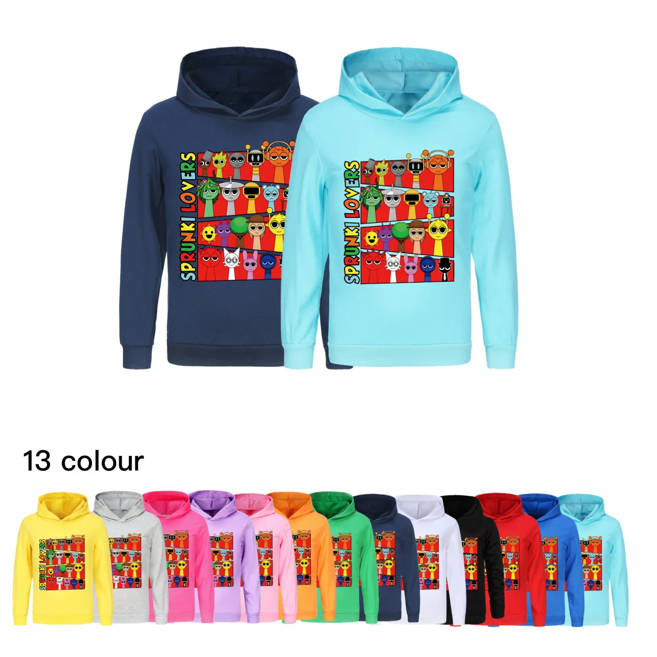 

Game Sprunki Hoodie Kids Fashion Cool Sweatshirts Teen Boys Cartoon Sprunky Clothes Children Outerwear Baby Girls Autumn Coats