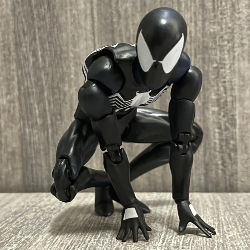 Ct 1/12 อะนิเมะ The Amazing Spider-man Mafex 147 S.h.figuarts Spider Man Venom Symbiotic Action Figure 6 "Action Figures ของเล่น