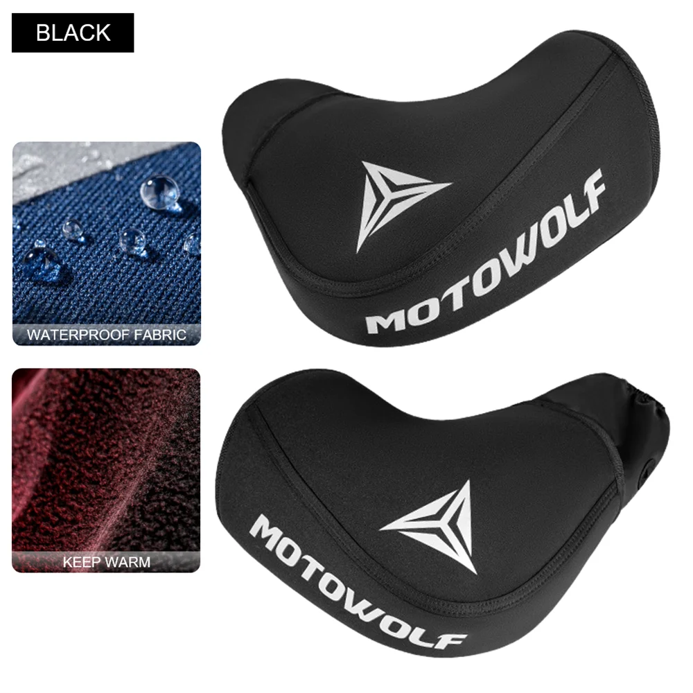 1 Paar Motorrad-Lenkermuffen Winter-Fahrradhandschuhe Wasserdichte Lenkerhandschuhe Schneemobil E-Bike Motorrad Thermo-Handschuhe – Detail 13