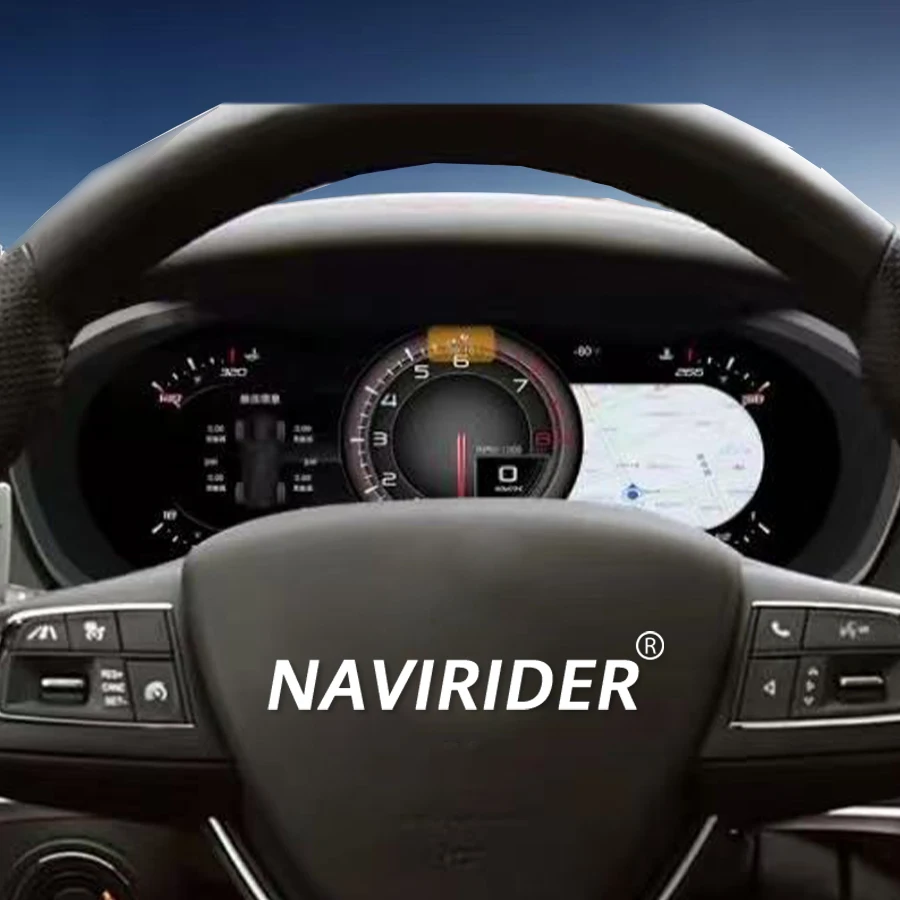 12.3inch Smart Cluster Map Virtual Cockpit Dashboard Speedometer For Maserati Ghibli 2014 - 2020 Upgrade Car LCD Instrument