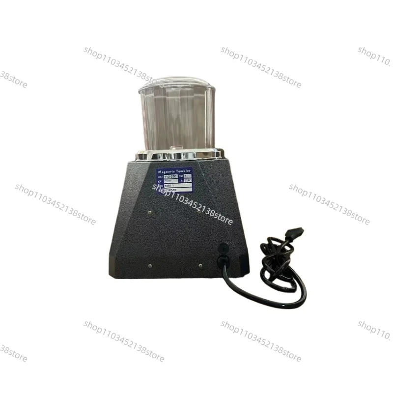 KT-100 Magnetic Pin Tumbler Polishing Machine Mini Jewelry Rotary Polisher Adjustable Speed Gold Precision Parts Finisher