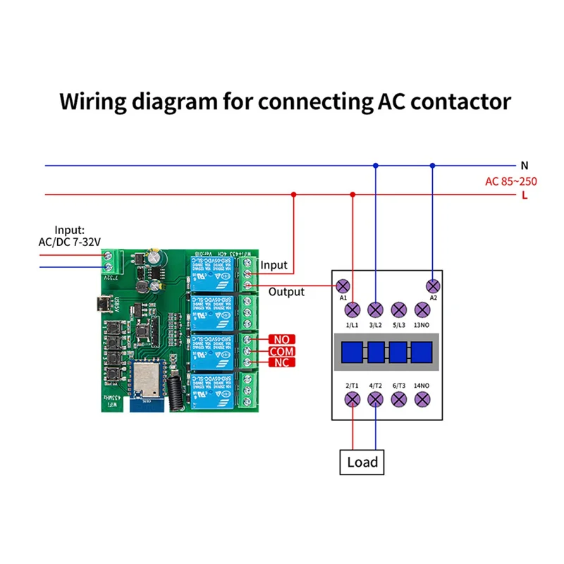 

AAAEL-2X 4CH Tuya Wi-Fi умный переключатель DIY таймер 7-32 В USB 5 В 2,4G модуль домашней автоматизации Smartlife для IFTT Alexa Google Home