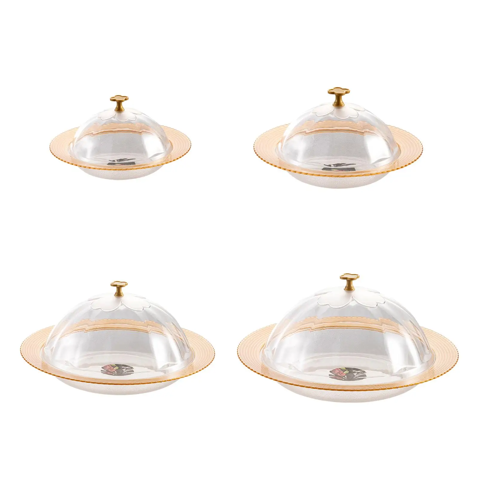 Bandeja de servir com tampa Bandeja de sobremesa Versátil Transparente Bancada moderna