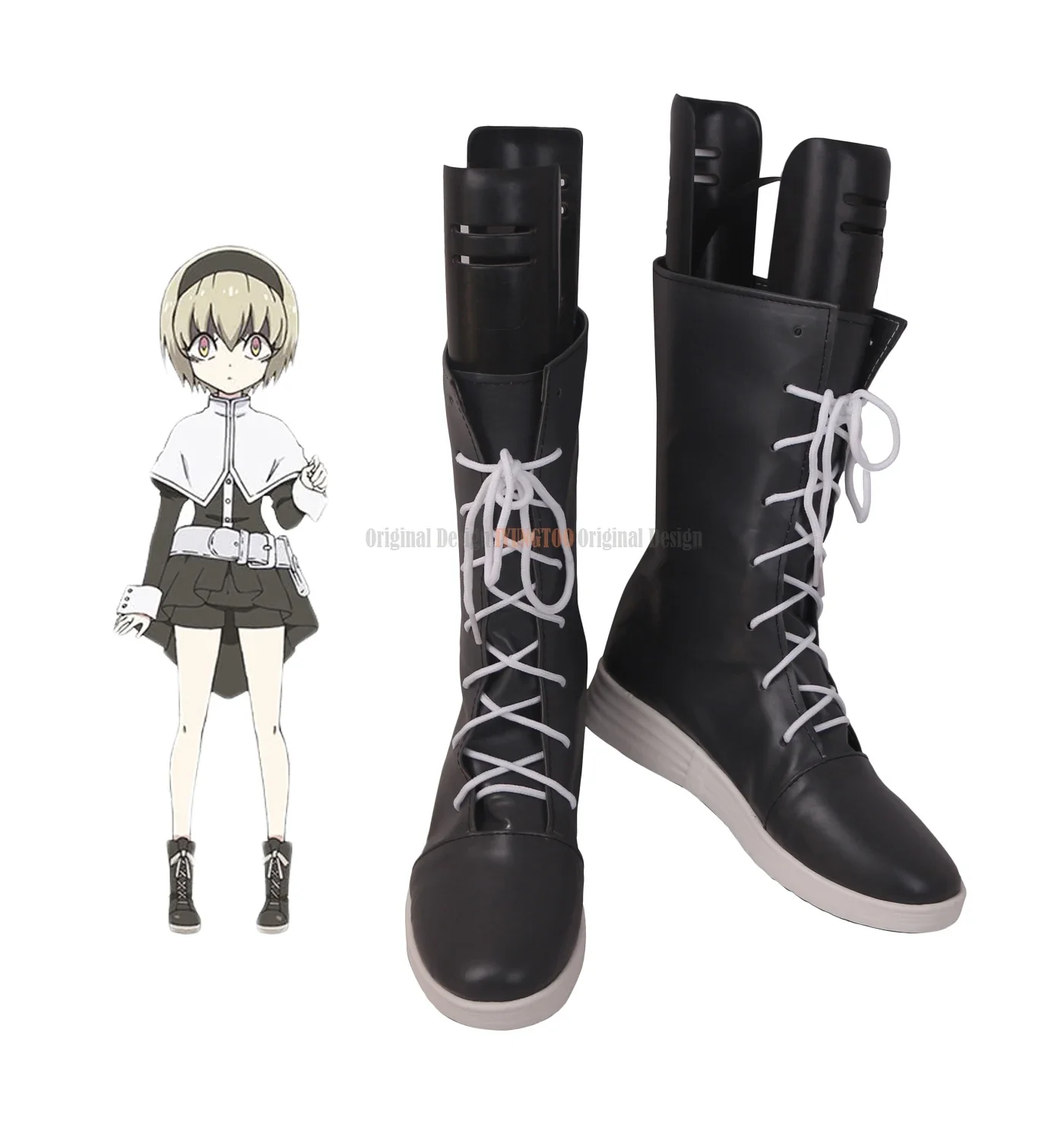 

Bronya Zaychik Shoes Cosplay Honkai Impact 3 Bronya Zaychik Cosplay Boots Black Shoes Custom Made