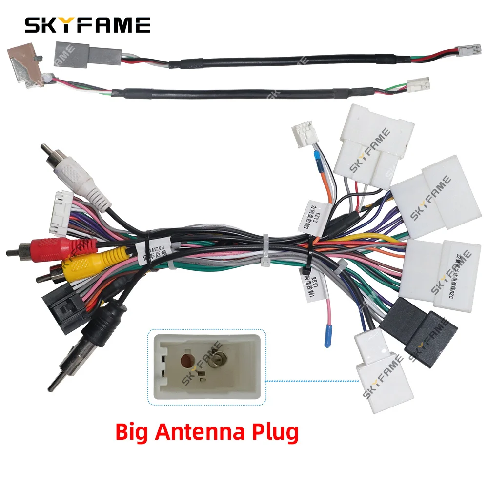 Adaptor Harness kabel mobil Raise, kabel daya Android Box Canbus untuk Toyota Corolla Camry Hilux Sienna Tacoma Innova RZ-FT01