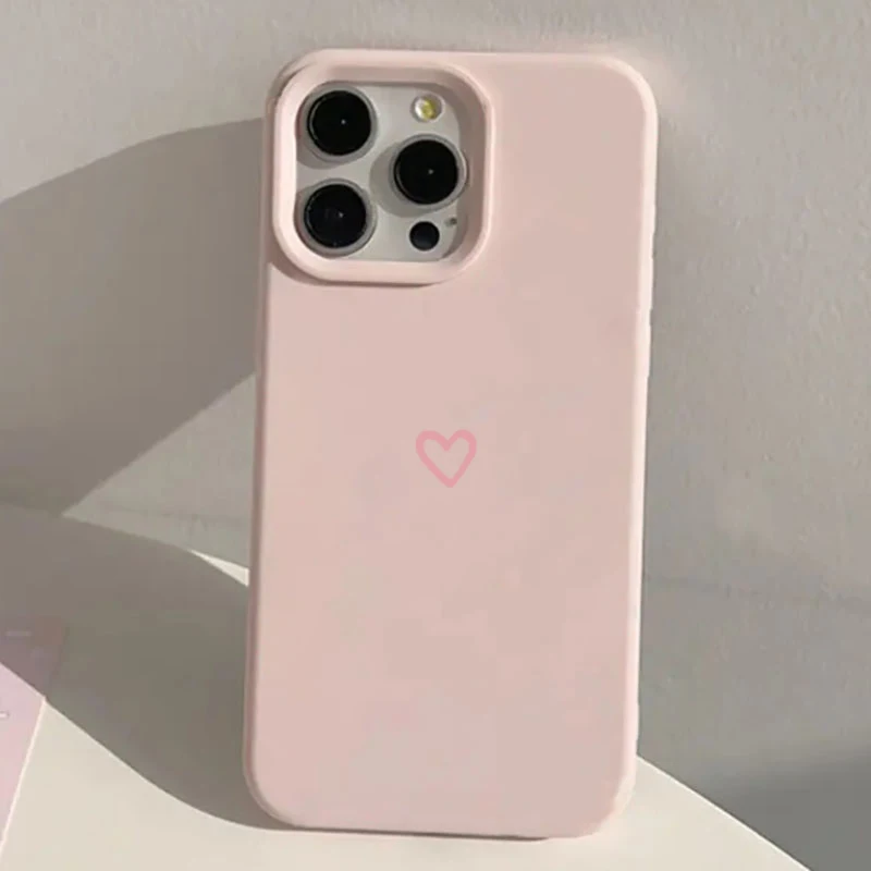 Różowe minimalistyczne etui na telefon w kształcie serca do iPhone 17 Pro Max 17 Air 16 Plus 17 16 15 14 13 12…