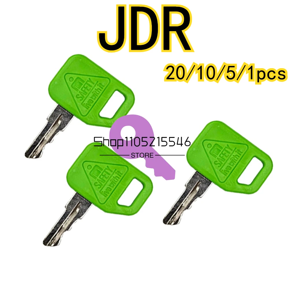 20/10/5/1pcs JDR Keys for Excavator Fit Graders Dozers Skid Steer AR51481 AT195302 New