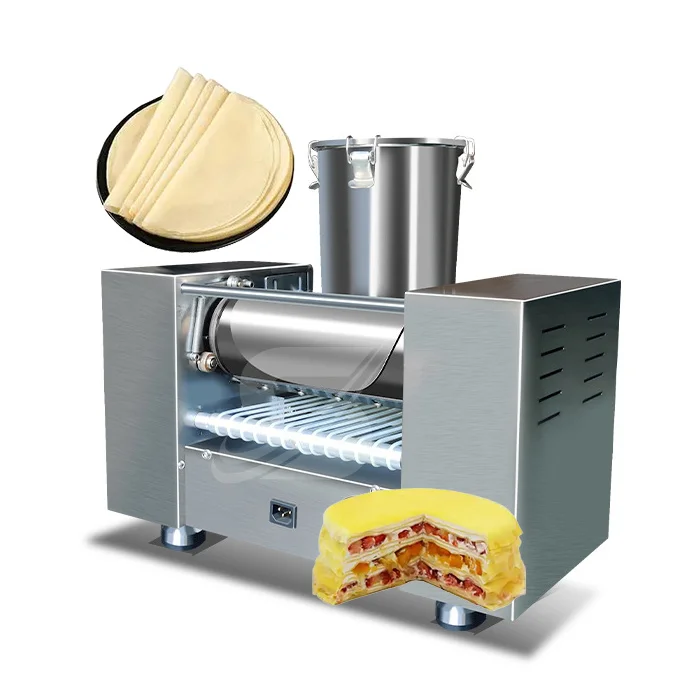 

Household Pancake Maker Machine Mille Crepe Thousand Layer Cake Machine Automatic Mile Crepe Machine