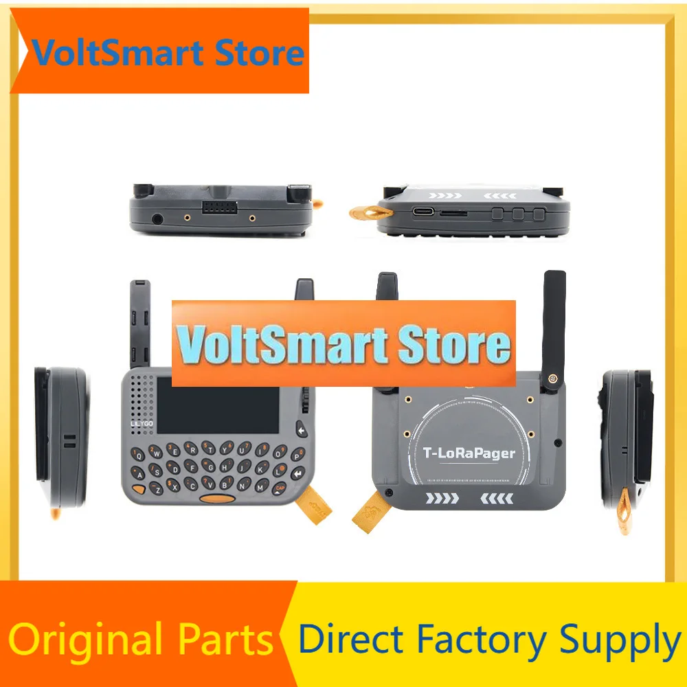 VoltSLILYGO T-LoRa Pager Handheld IoT Device, ESP32-S3 Platform with 2.33-inch Display, QWERTY Keyboard and Integrated GPS