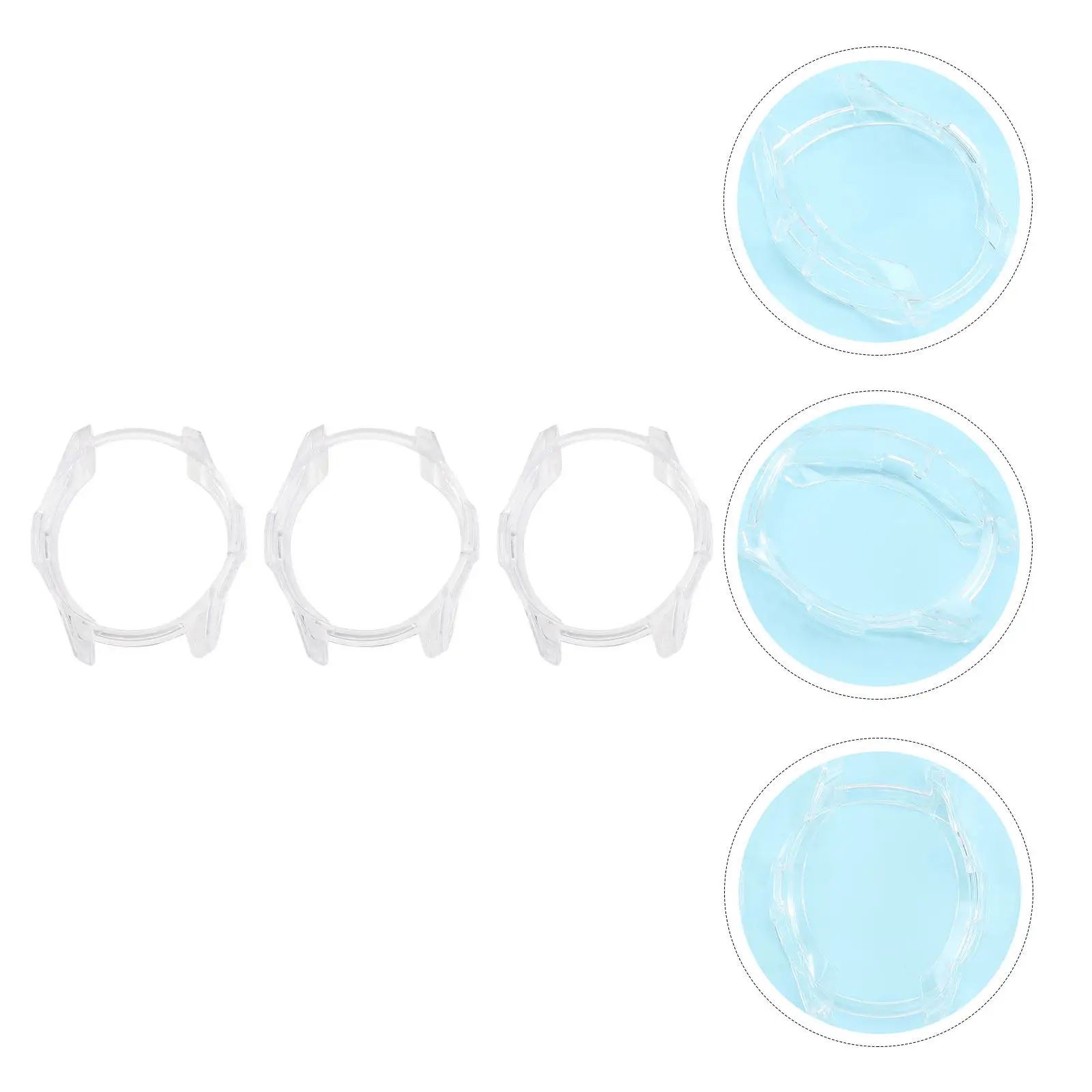 3-teilige Uhrenschutzhülle, transparente Hartschalenabdeckung für …