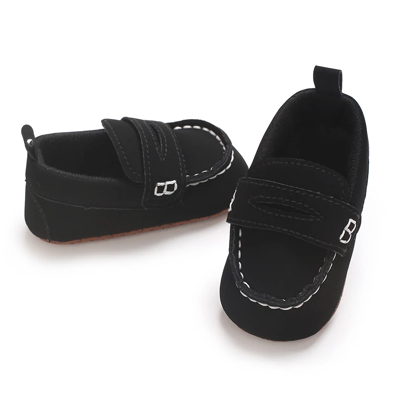 Einfarbige, lässige Baby-Wanderschuhe mit weicher Sohle, geeignet für Säuglinge und Kleinkinder im Alter von 0–1 Jahren, Bohnenschuhe und Vorfußschuhe – Detail 13