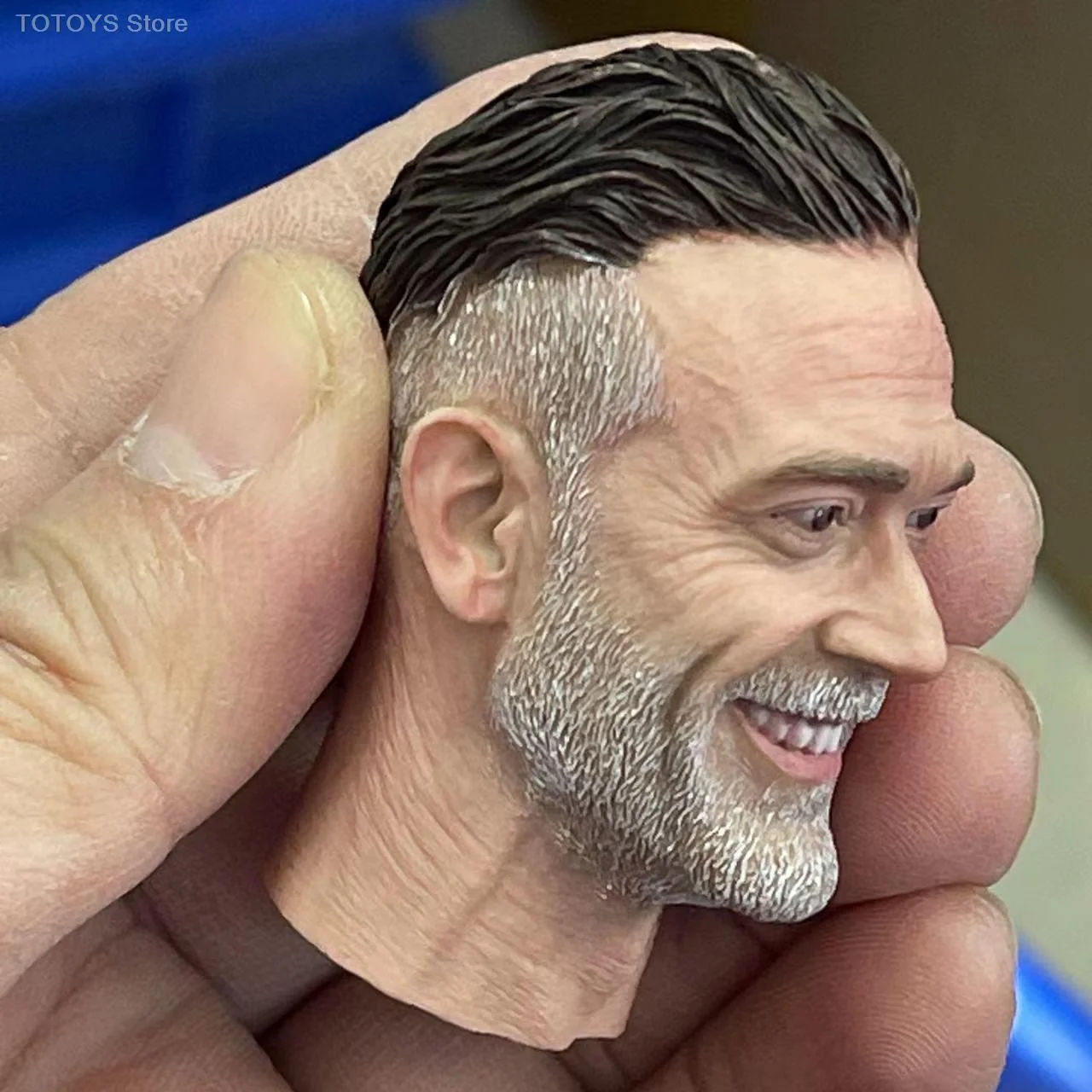 1/6 Negan Jeffrey Dean Morgan Head Sculpt Carving Model Fit 12 inch Male Soldier Action Figure Body