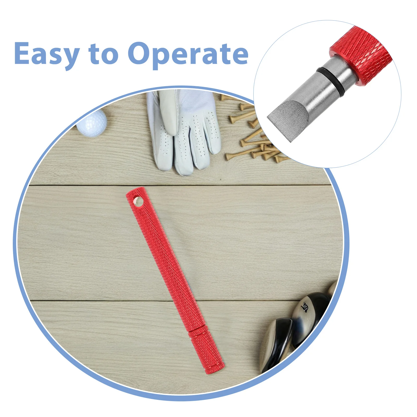 

Golf Club Groove Sharpener Portable Compact Cleaner Golfing Club Cleaner Sharpener Tool Cleaning Brush for Golf