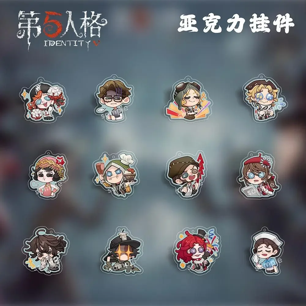 Identity V Victor Grantz Edgar Valden Naib Subedar Keychain Collection Pendant Toys Keyrings Student School Bag Cute Cartoongift