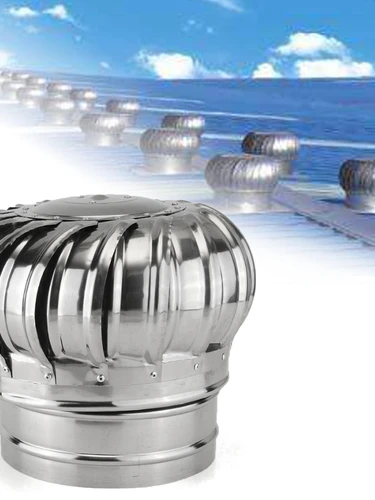 Imagen 2 del producto Ventilador de techo de acero inoxidable 304, turbinas eólicas, ventilación de aire, ventilador de ático, 110mm, 150mm, 200mm, ventilador de techo Pipefit