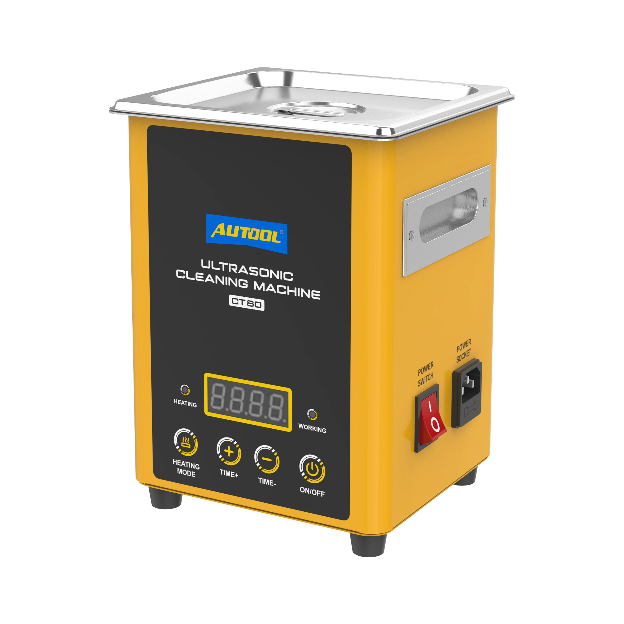 AUTOOL CT80 Car 40KHZ 60W 1.6L 2000ml Ultrasonic Cleaner with Cleaning tank for Fuel Injectors etc.