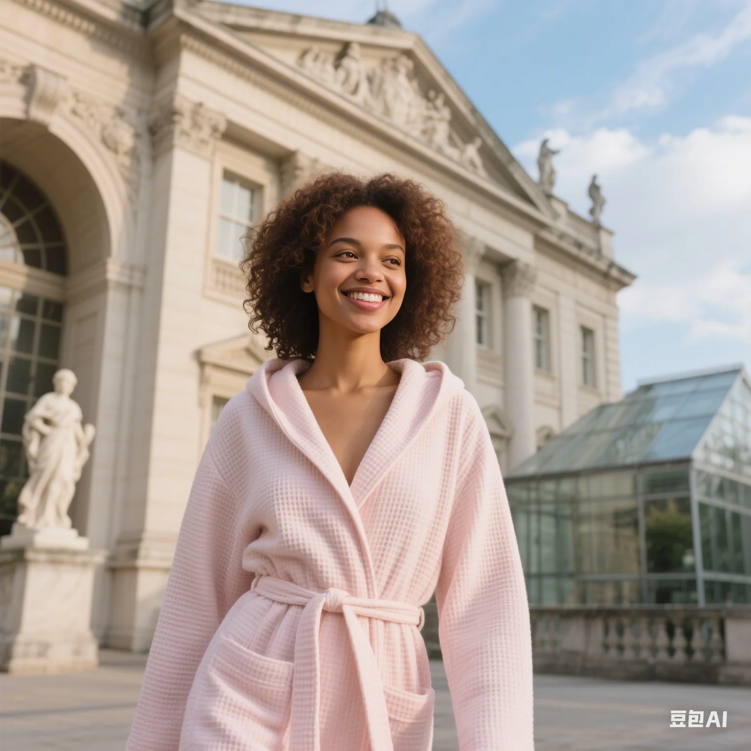 

Long Waffle Bathrobe Unisex Men's V Neck Lace-up Nightgown with Pockets Loose Long Sleeve Sleepwear Towel Bathrobe for Hotel