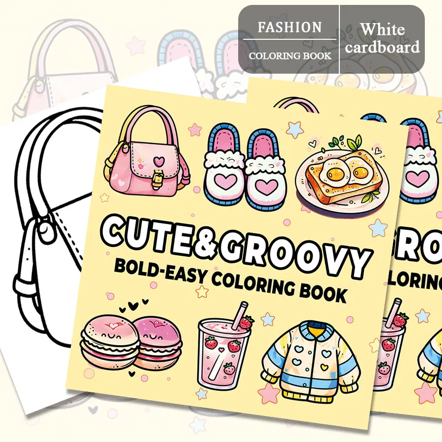 Comfy Cozy Coloring Books, Lively Scenes, Easy Coloring, For Home Parent - Child DIY, Relax, Unwind, Boost Creativity