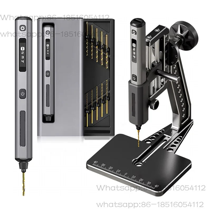 Rechargeable hand electric drill, small hole punching, electric multi-function precision small bench drill