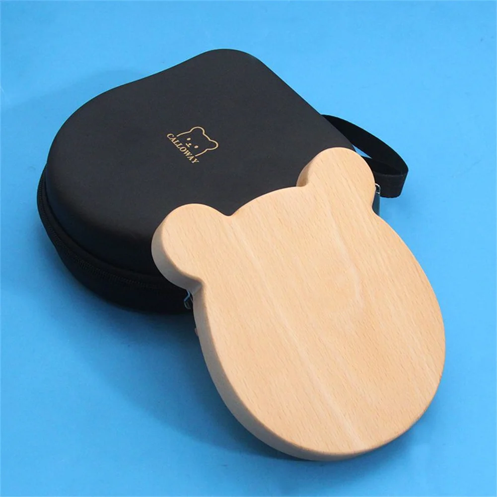 17 21 Keys Kalimba Thumb Piano with Portable Case Quality Beech Wood Bear Kalimba Mbira Instrument Gifts For Kids And Adults