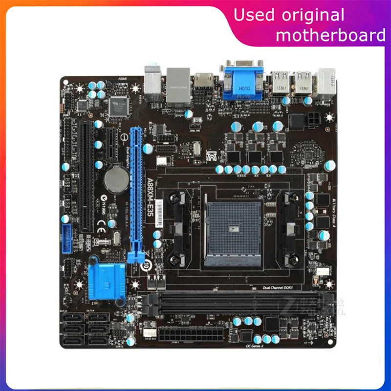 Used FM2+ FM2 For AMD A88X A88XM-E35 Computer USB3.0 SATA3 Motherboard FM2b DDR3 Desktop Mainboard