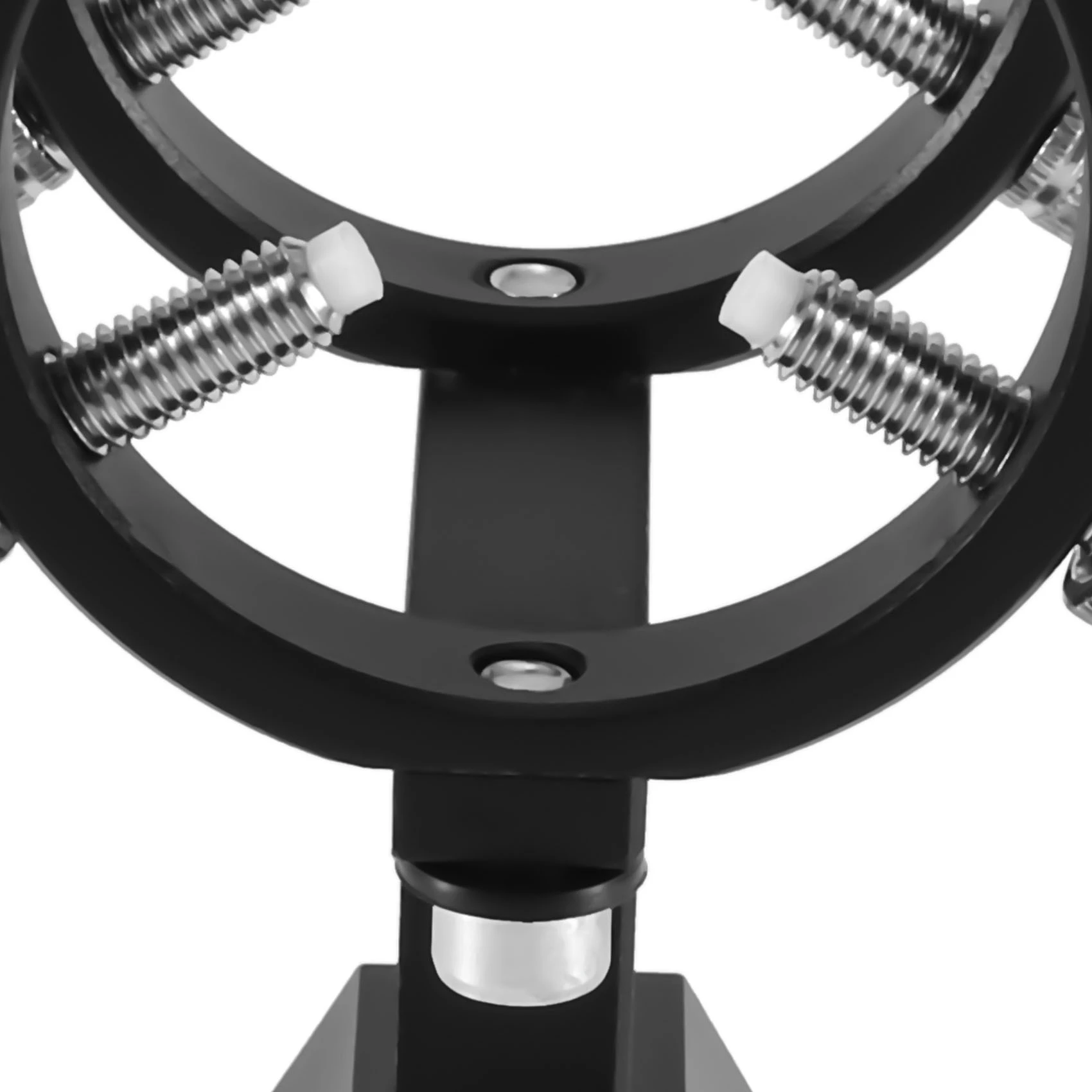 B62B Adjustable Pointer Finderscope Bracket 6-Point Guidescope Rings Mount Astronomical Telescope 50mm(18mm-49mm)