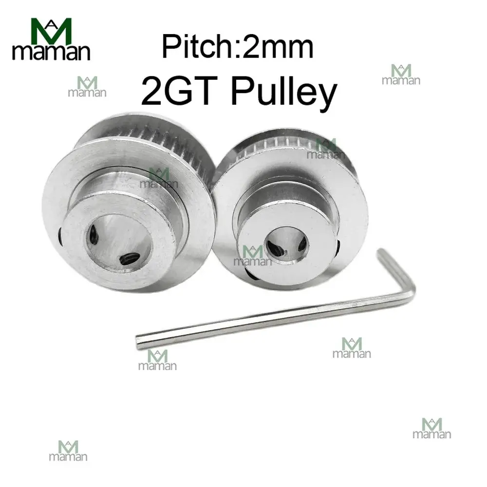 2GT 40 Teeth BF Belt Pulley Bore 5/6/6.35/8/10/12/12.7/14/15mm Tooth Belt Width 6/9/10/15mm for 3D Printer Parts Gt2 Pulley