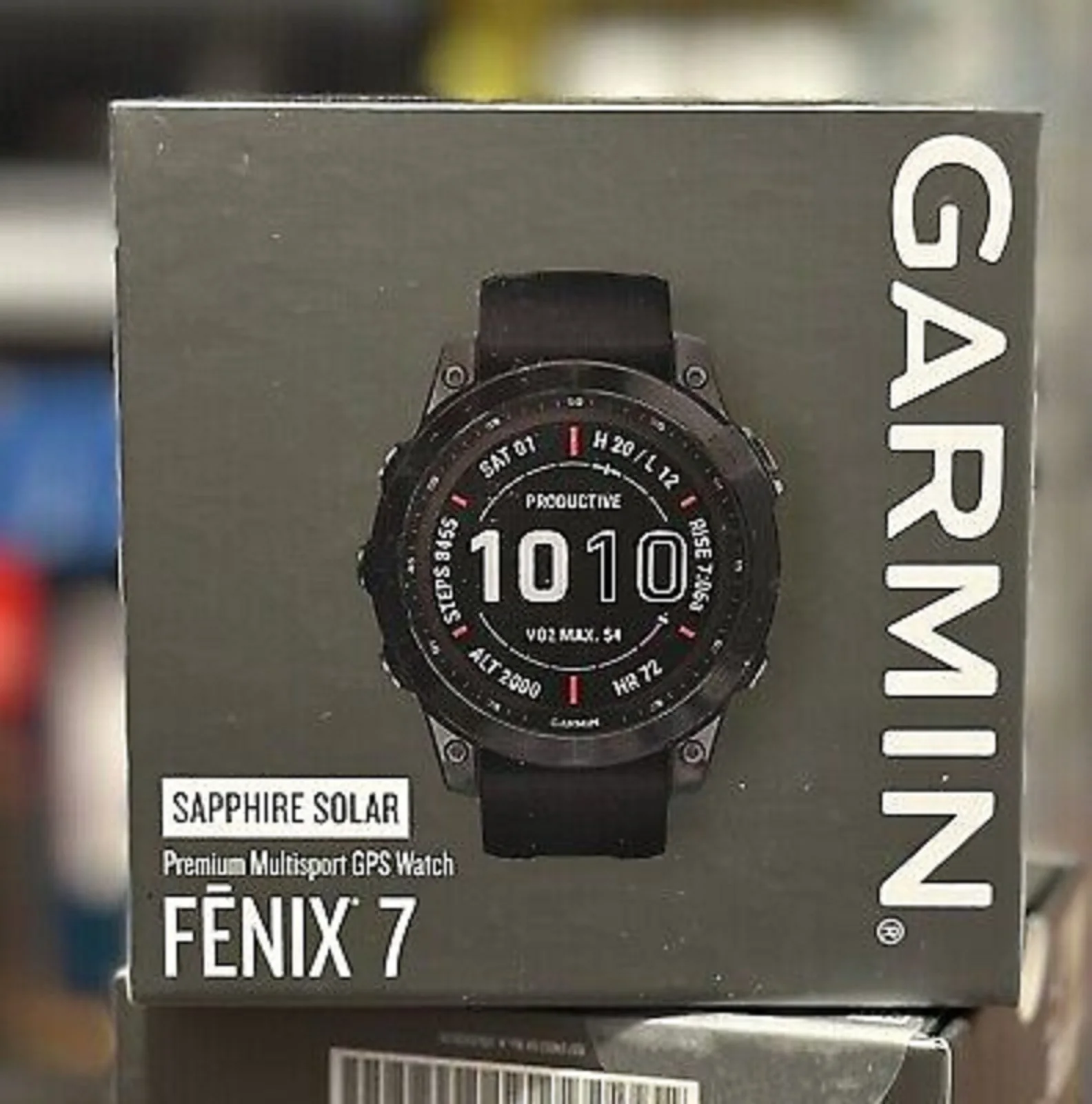 حار جديد GARMINS Fenix 7X Solar Sapphire متعدد الرياضة GPS-Watch