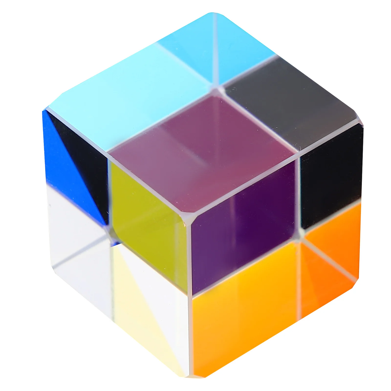 

Optical Experiment Cube Prisms Easy to Carry Perfect for Science Studying and Play Optical Prisms Physics Experiment Tool