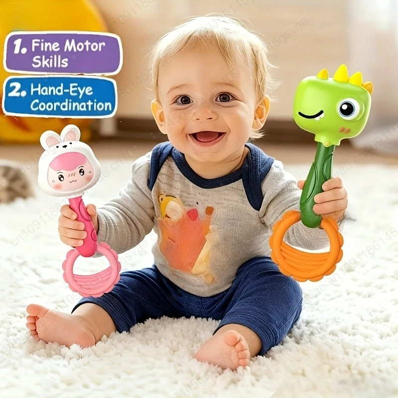 Baby Rammelaar Speelgoed voor Kind 0-12 Onderwijs Mobiele Cot Kids Bed Bel Pasgeboren Wandelwagen Wieg Baby Fopspeen huilen Scheur