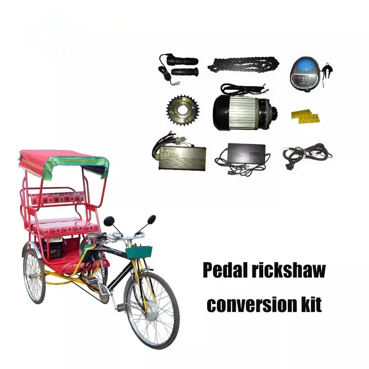 DIY Electric Tricycle Conversion Spare Parts Pedal Rickshaw Kit