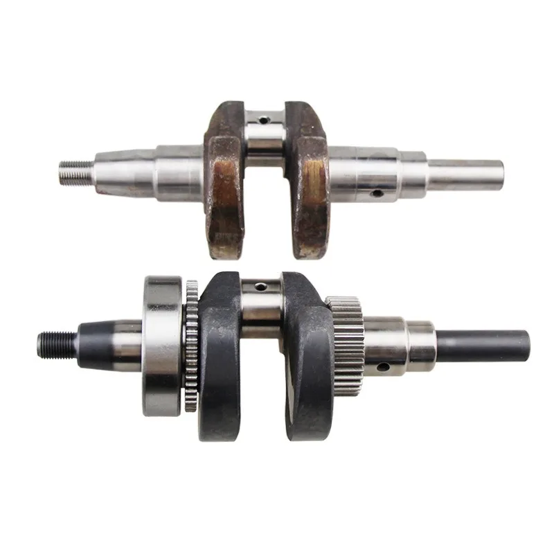 Special crankshaft for concrete cutter, high strength & anti-bending, compatible part for 186-192F air-cooled diesel engines