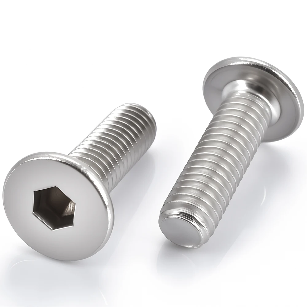 M2 M2.5 M3 M4 M5 M6 M8 Hex Hexagon Socket Ultra Thin Super Low Flat Wafer Allen Head Bolt 304 Stainless Steel A2-70 Screws image 5