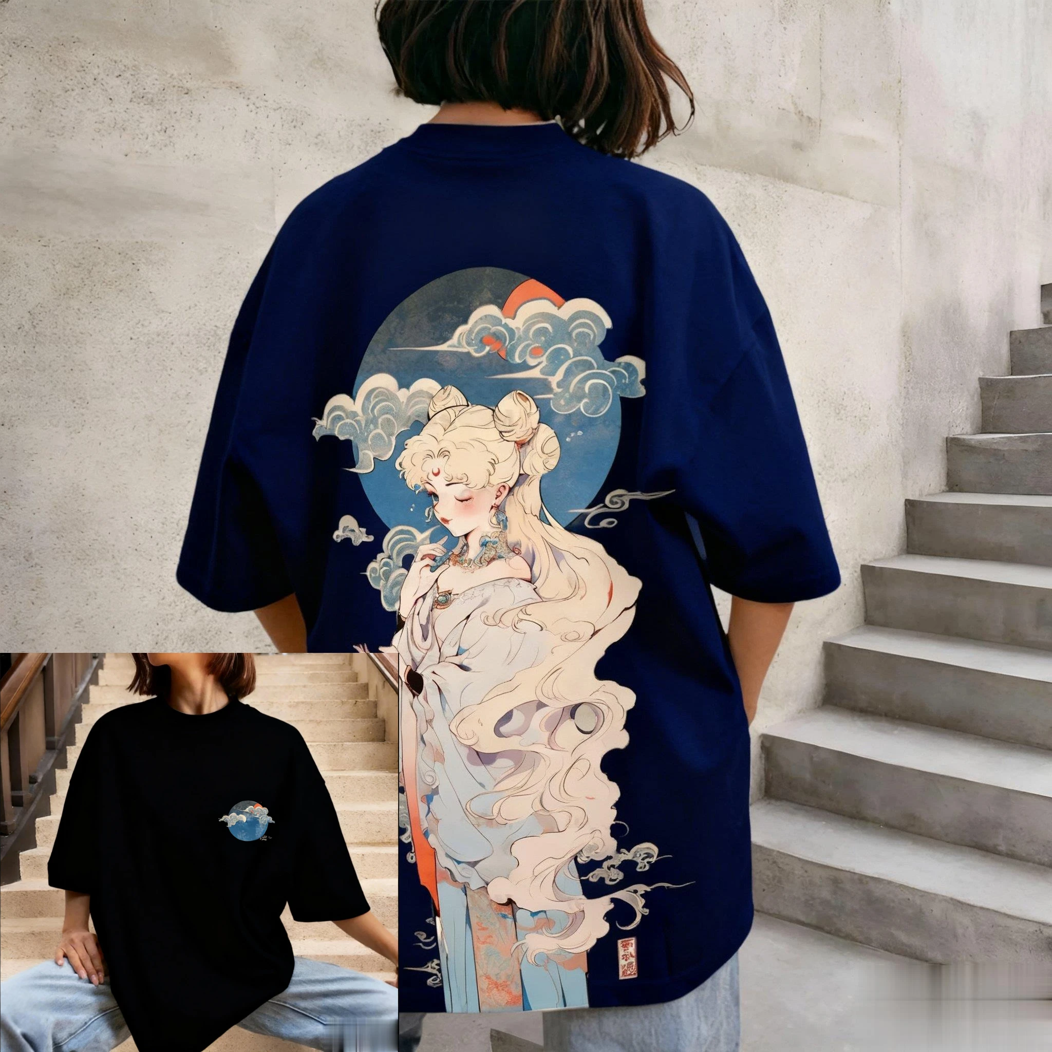 2025/26 Bandai Japanse Anime Girl Warrior Kinderen/Volwassenen Super Grote Hoodie Y2K Street Fashion Top Vier Seizoenen Geschikt