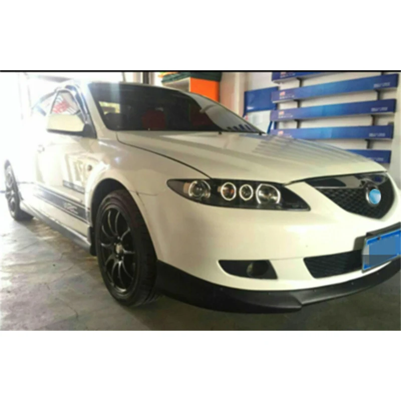 For ABS Front Bumper Lip Diffuser OLD Mazda 6 Refit Accessories Anti-Collision Car Splitter M6 Body Kit 2003 2004 2005 Year