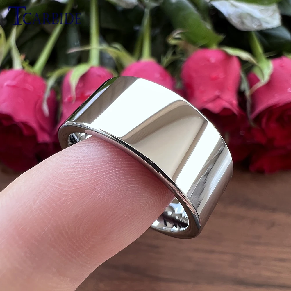 6/8/10/12MM Men Women Forever Ring Classic Tungsten Wedding Band Pipe Cut Polish Finish Great Workmanship Comfort Fit