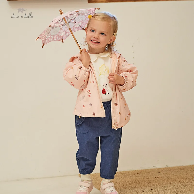 Dave Bella Children's Girl's Autumn Fashion Casual Classy Sweet Jacket Overcoat Tops Outdoors Sports DB3235837