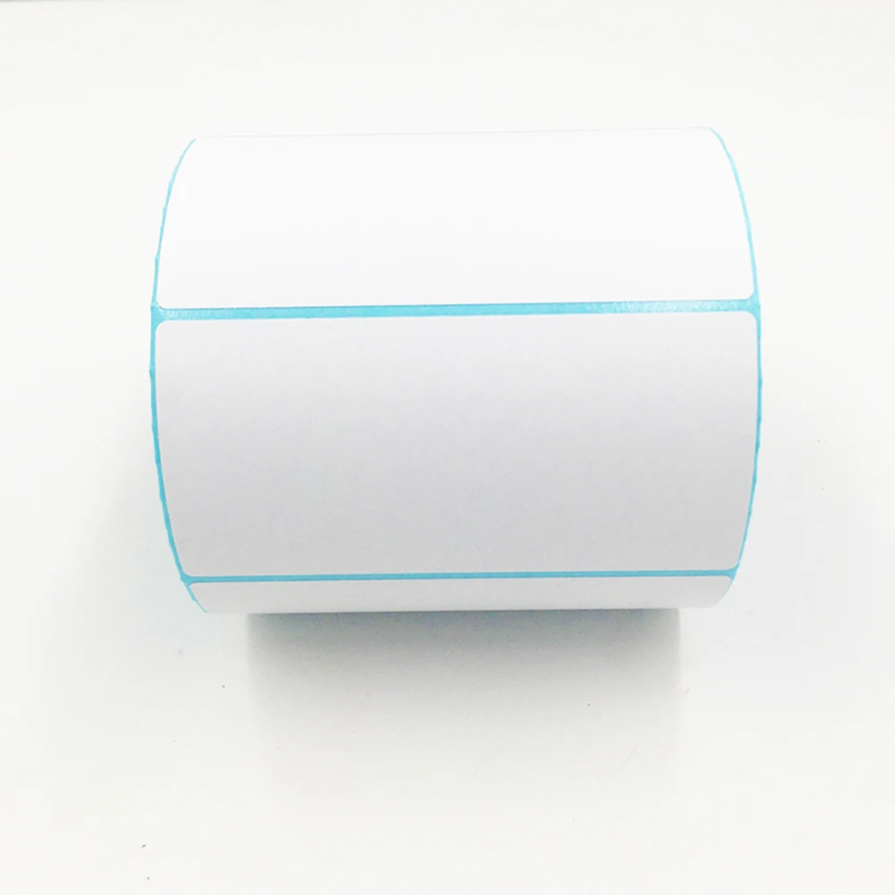 100x50mm-1000pcs/Roll 자체 접착 열 라벨 슈퍼마켓 가격 빈 바코드 라벨 직접 인쇄 방수 인쇄 용지