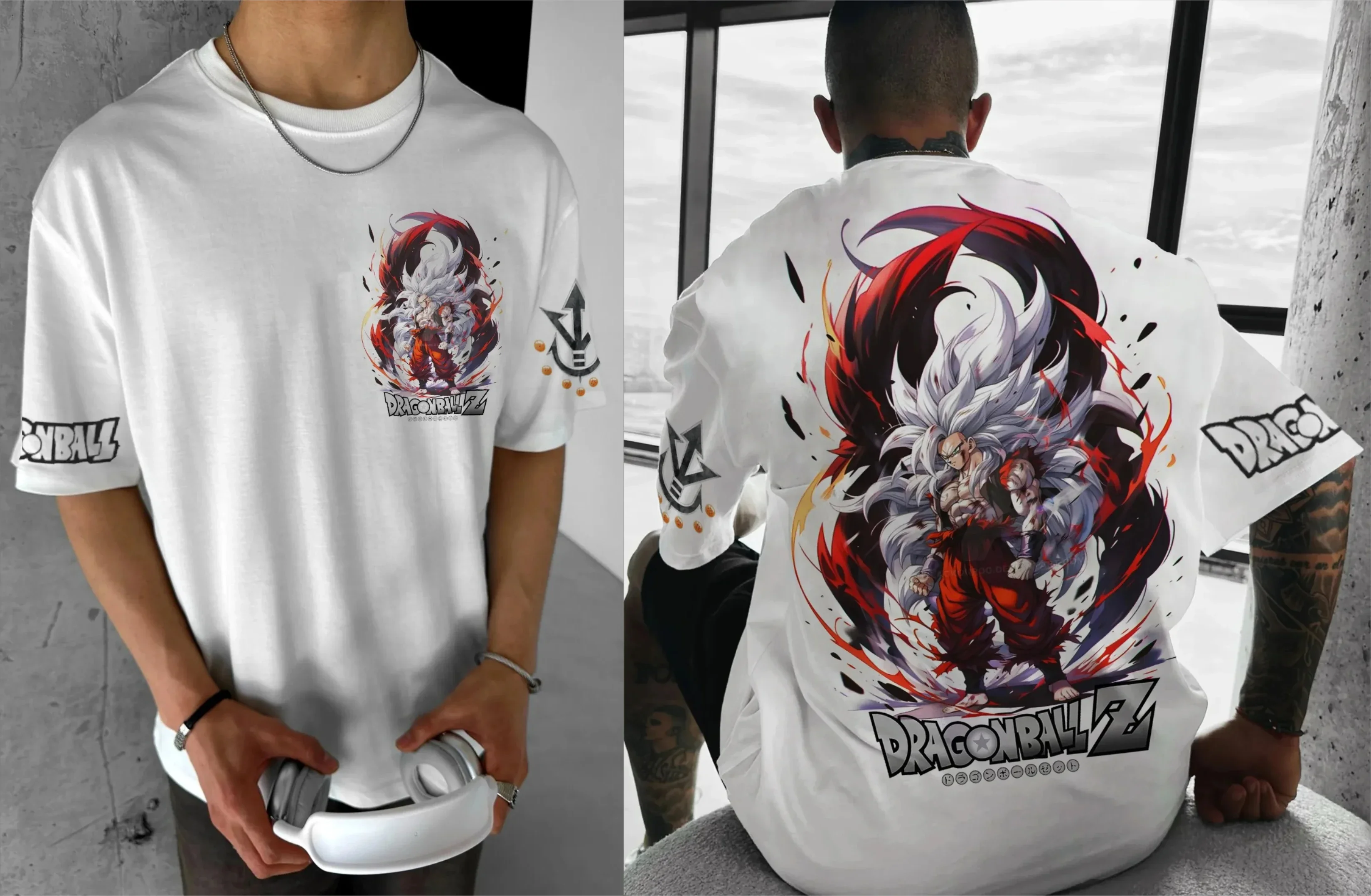 

Dragon Ball Short-Sleeved T-Shirt 2026 Summer Collection Men's And Women's Animation Cotton Fashion Top for Spring And Summer