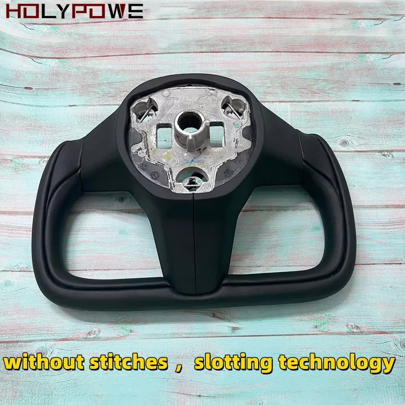 New No Stitching YOKE Steering Wheel For Tesla Model 3 Y S X Latest Slot Technology Customized Modified Car Interior Accessories