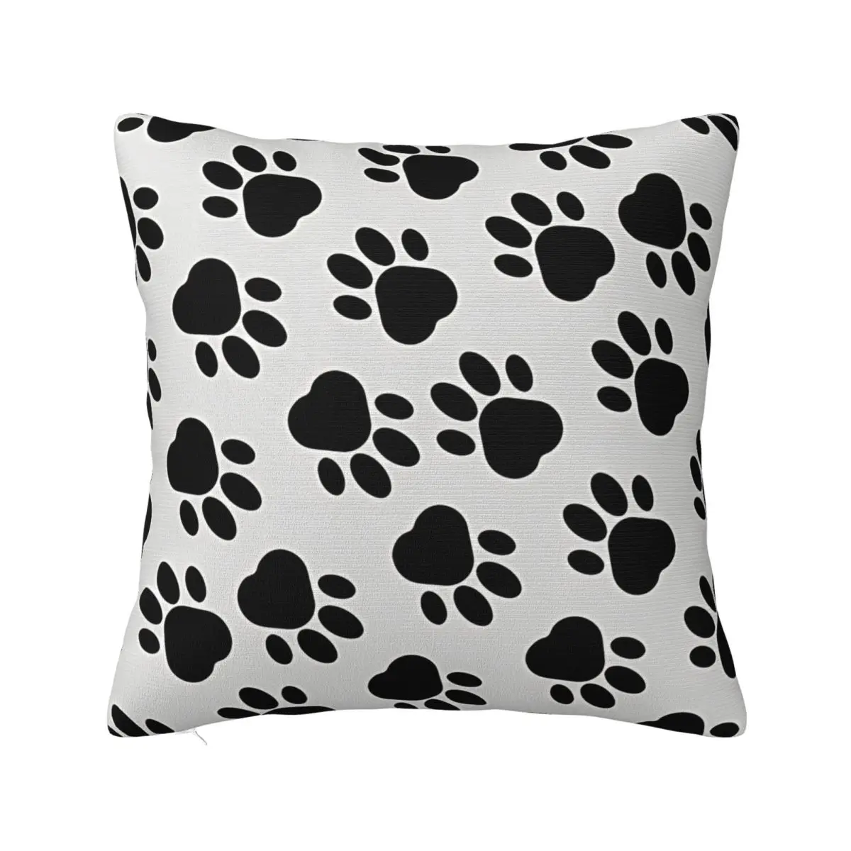 Dog Paw FootPrint Bones Pillowcase Printing Polyester Cushion Cover Decor Pillow Case Cover Home Zipper 40*40cm