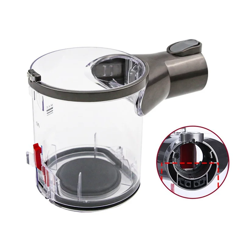 T27C صندوق الغبار دلو + مرشح ل دايسون V6 DC58 DC59 DC62 DC74 مكنسة كهربائية استبدال أجزاء مزبلة كأس الغبار نوع B واجهة