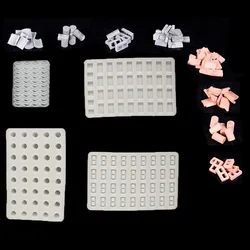 Chzimade Sand Table Building Making Mini Brick Silicone Mold Cement Model Brick Small House Handmade Diy Home Art Decoration