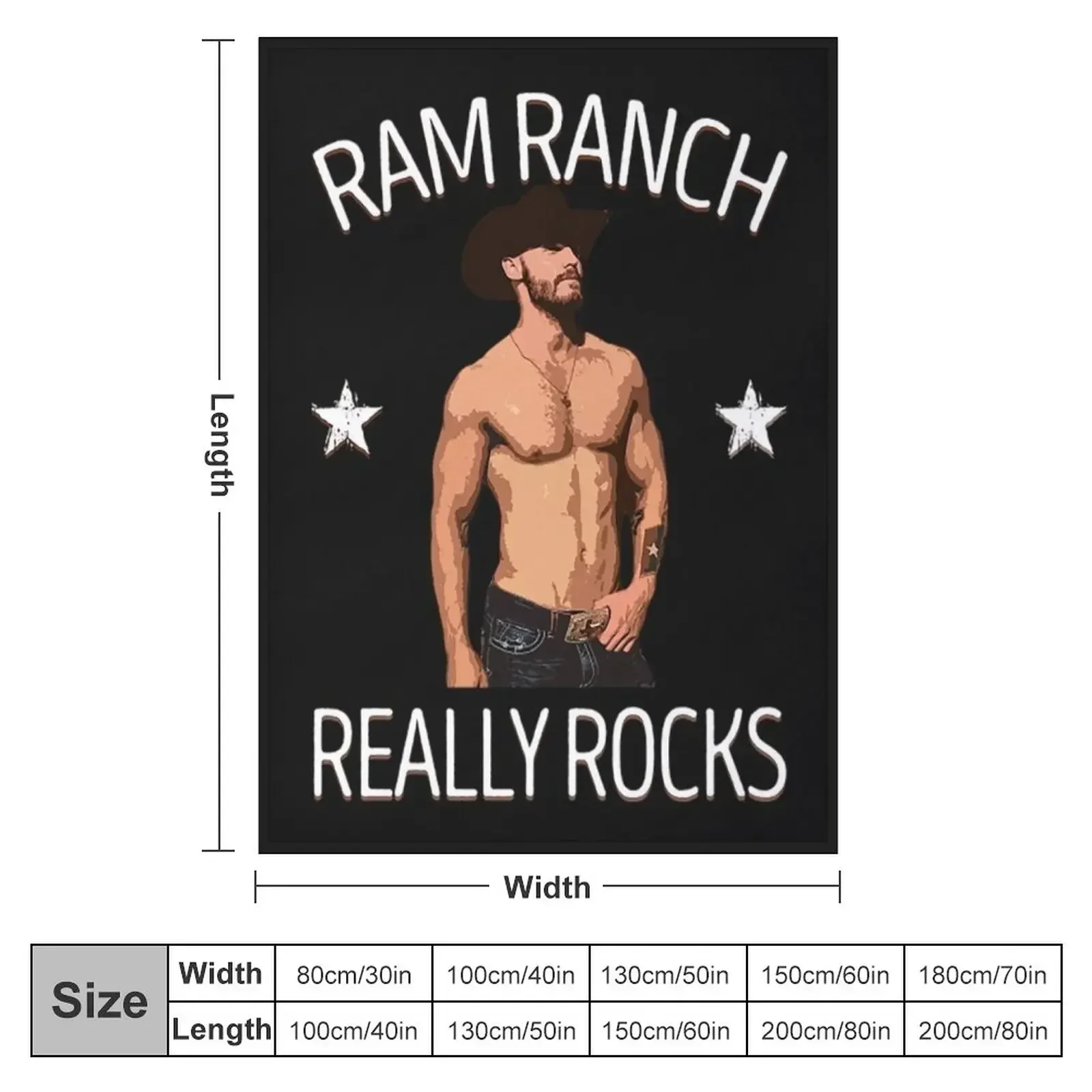 Ram Ranch T-ShirtRam Ranch Really Rocks Throw Blanket couch cozy soft plush fuzzy picnic outdoor blanket