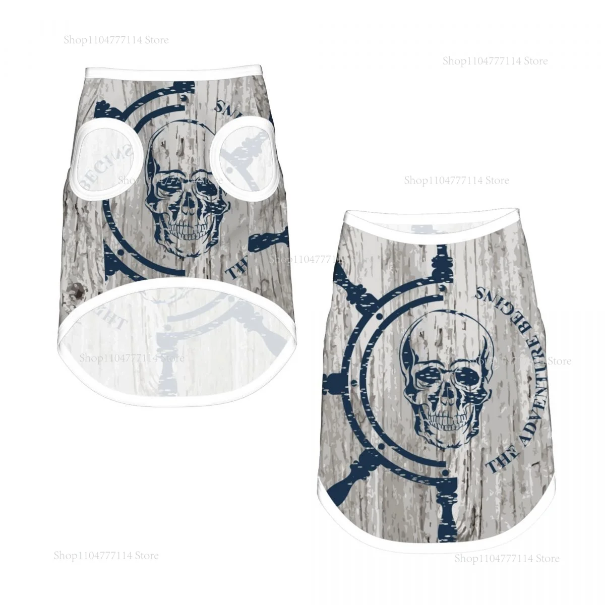 

Летняя одежда для кошек и собак, дышащие жилеты для собак, жилет для щенков и кошек, чихуахуа, морской морской якорь, спортивные рубашки для мопсов