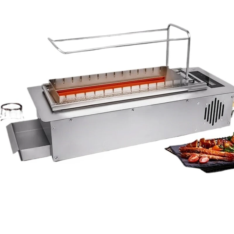 

Automatic rotary skewer stove Commercial warm skewer stove Smokeless heating on both sides Electric oven Lamb skewers