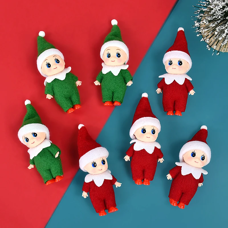 Merry Christmas Baby Elf Dolls Pendants Xmas Oranments Christmas Decor Gifts Happy Christmas New Year Home Decors For Kids Gifts