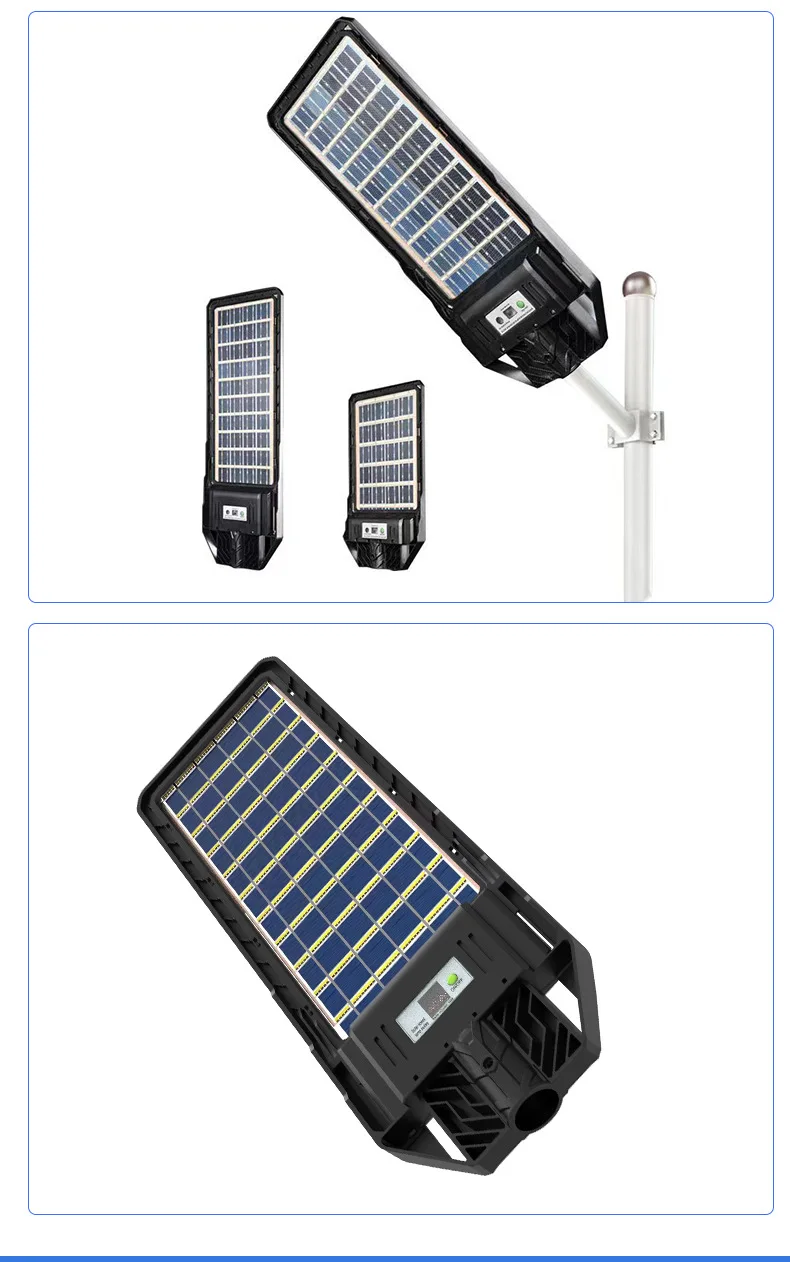 

high-brightness solar street light with double-sided LED waterproof courtyard light ultra-thin solar integrated street l